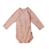 Baby Zweiteiler Wickelbody und Hose in peach apricot