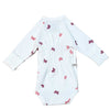 Baby Zweiteiler Wickelbody und Hose in lilac Schmetterlinge