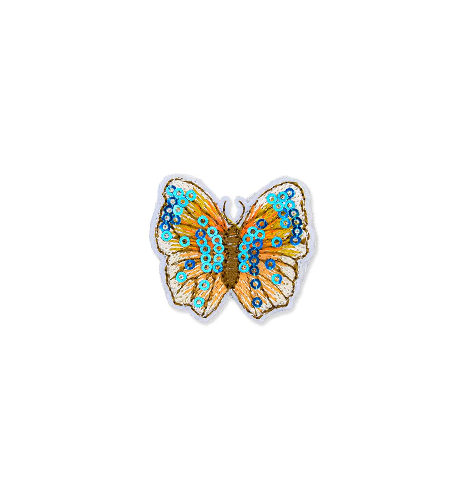 Schmetterling 1 Stk. assortiert, 8 cm blau Folie mit Clip kaufen